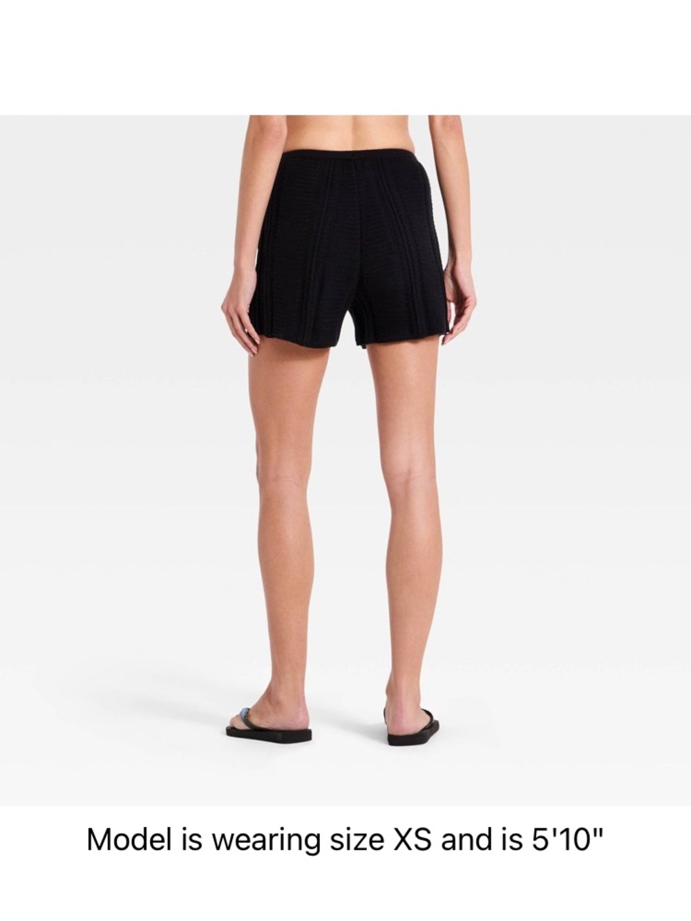 a new day Black Knit Pull-On Bermuda Shorts